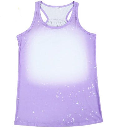 Faux bleached tank tops