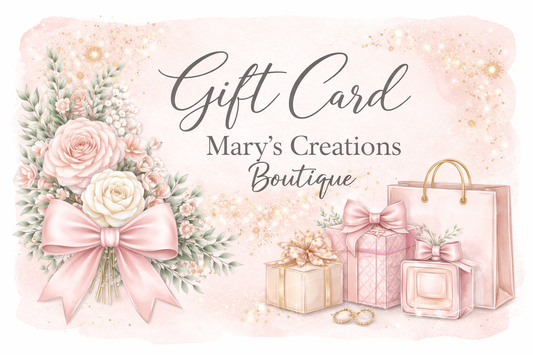 Digital Gift Cards - maryscreationsboutique