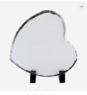 Heart Slate Photo Plaque – Personalized Photo Gift with Stand - maryscreationsboutique