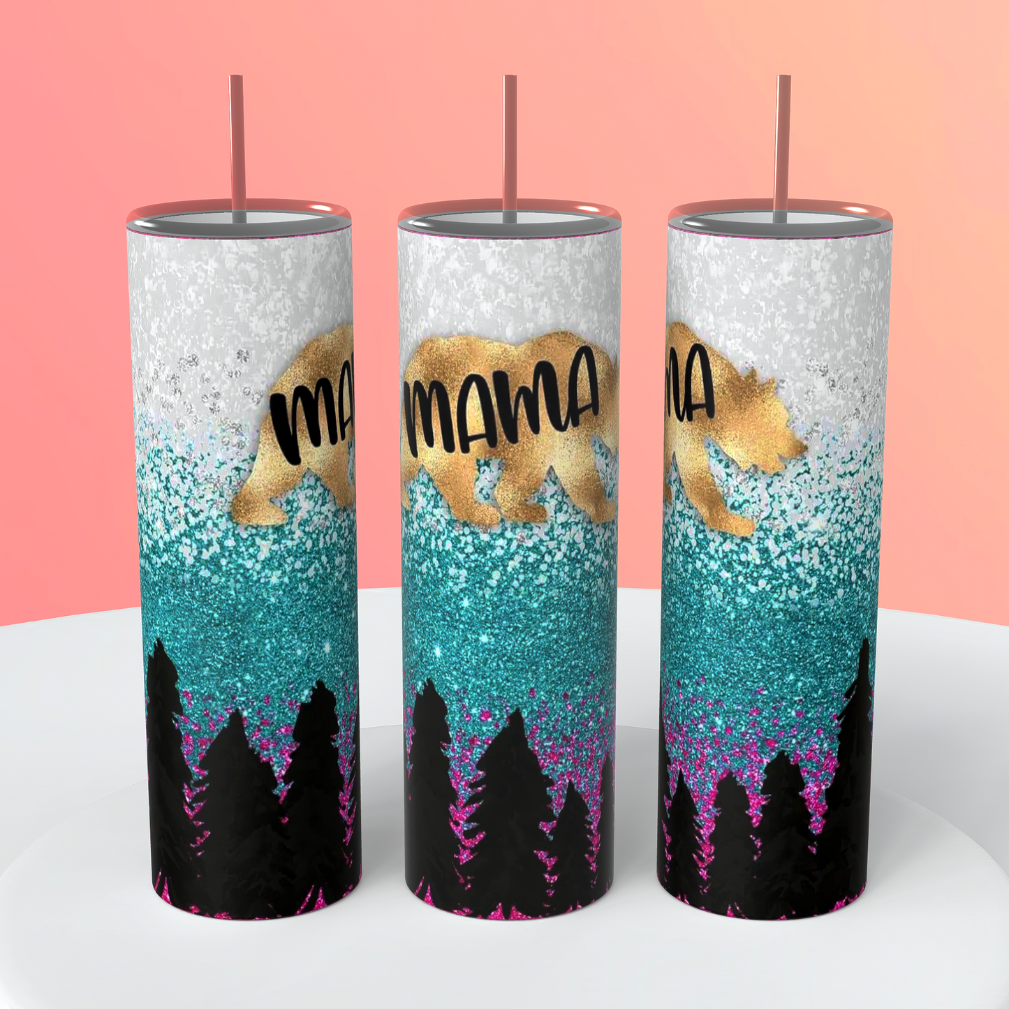 Cute Mama Bear Tumbler