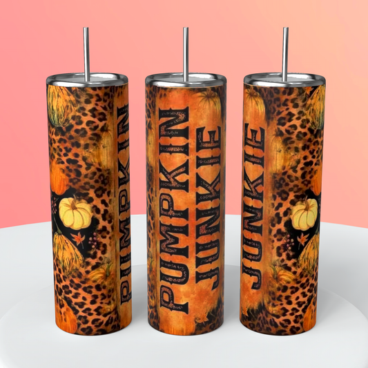 Pumpkin Junkie tumbler 20 oz