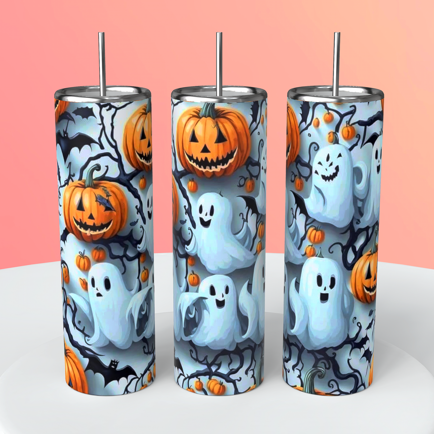 Spooky Boo & Pumpkin Crew Tumbler