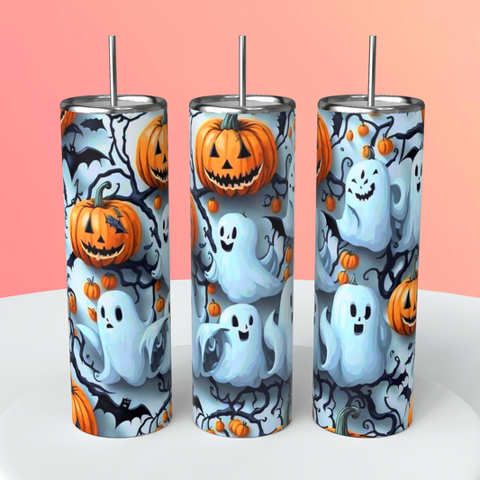 Spooky Boo & Pumpkin Crew Tumbler