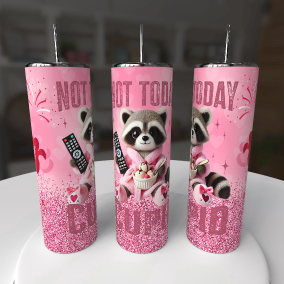 Not Today Cupid Valentine Tumbler – 20oz - maryscreationsboutique