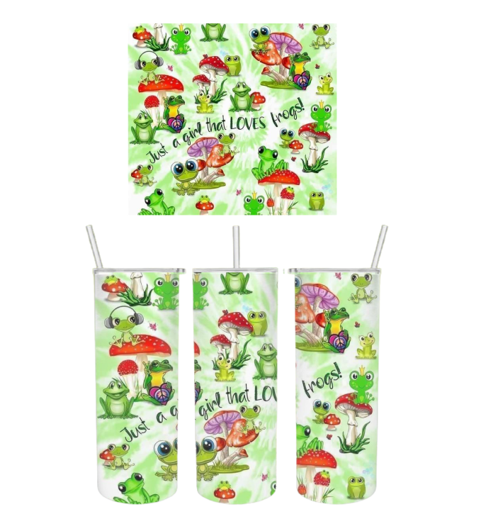 Just a Girl who Loves Frogs Tumbler